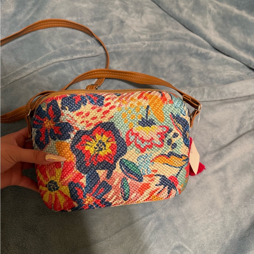 Floral Multicolor Crossbody Bag
